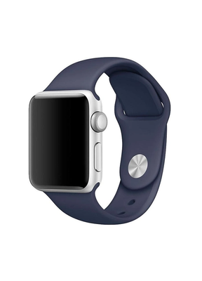 Силіконовий ремінець для Apple Watch 42/44/45/49 мм Dark Blue 212-00658 фото
