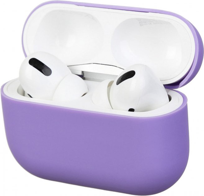 Силіконовий чохол для навушників AirPods Pro Light Purple 203-00056 фото