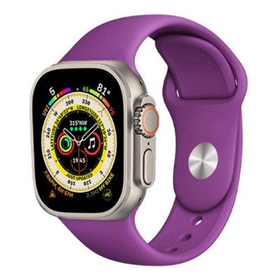 Силіконовий ремінець для Apple Watch 42/44/45/49 мм Grape 212-00665 фото