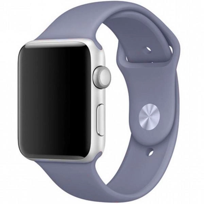 Силіконовий ремінець для Apple Watch 42/44/45/49 мм Lavender Grey 212-00666 фото