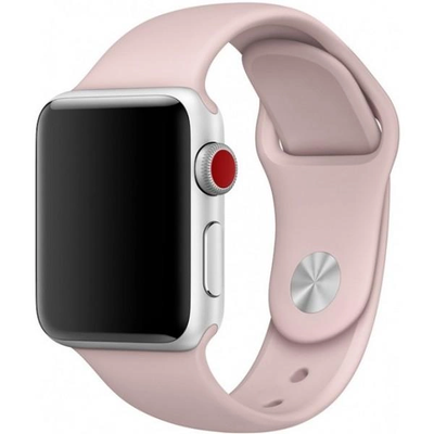Силіконовий ремінець для Apple Watch 42/44/45/49 мм Pink Sand 212-00676 фото