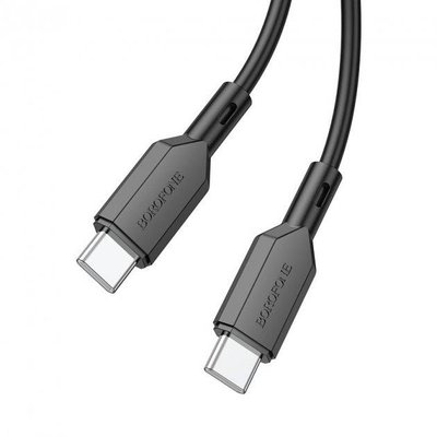 Кабель Borofone BX70 USB Type-C to USB Type-C 1m 60W Чорний 209-00098 фото