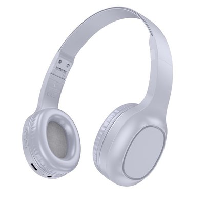 Бездротові Bluetooth навушники Hoco W46 Charm Світло-сірі 202-00191 фото