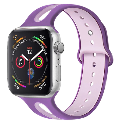 Силіконовий ремінець Sport для Apple Watch 42/44/45/49 mm Фиолетово-бузковий 212-00404 фото