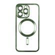 Чехол TPU Metallic with Magsafe с закрытой камерой для iPhone 12 Зеленый 214-01098 фото