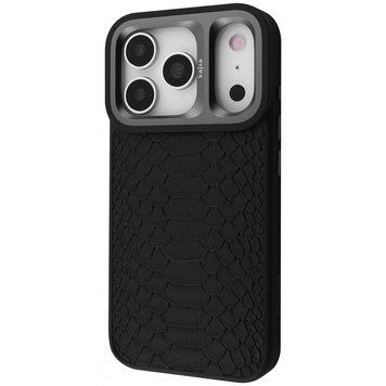 Чохол Kajsa Snake Pattern with Magnetic Ring iPhone 17 Pro Max Black 656-08222 фото