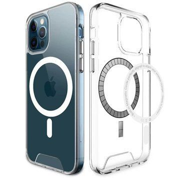 Чехол TPU Space Case with Magnetic Fit для Apple iPhone 12 Pro / 12 (6.1") Прозрачный ILSO-00000051787-1 фото