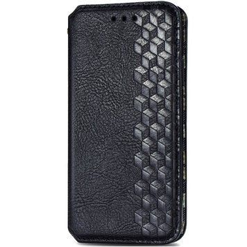 Шкіряний чохол-книжка GETMAN Cubic для Xiaomi Redmi 9A Чорний 555-01964 фото