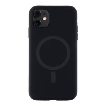 Чехол Glow Silicone Case with Magsafe для iPhone 11 Black 214-03841 фото