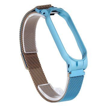 Ремешок для Xiaomi Mi Band 5 Milanese Loop Gradient Blue Beige 212-02505 фото