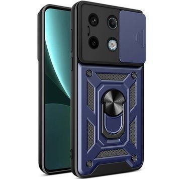 Ударопрочный чехол Camshield Serge Ring для Xiaomi Redmi Note 13 4G Blue 777-04380 фото