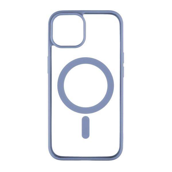 Силіконовий чохол Clear Color Case with MagSafe для iPhone 15 Plus Голубий 214-00432 фото