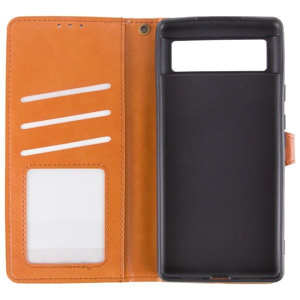 Шкіряний чохол-книжка GETMAN Gallant (PU) для Google Pixel 7a Brown 777-06341 фото