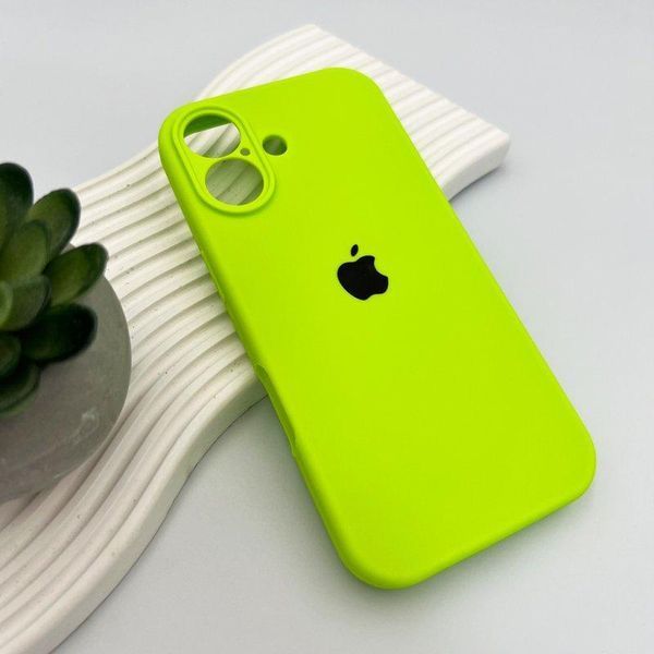 Силиконовый чехол с закрытой камерой для iPhone 17 Shiny Green 666-04193 фото