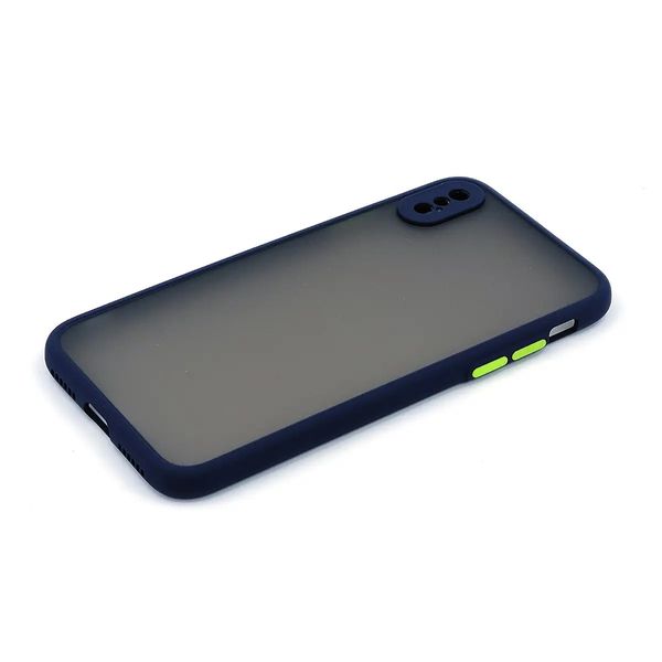 Силіконовий чохол з закритою камерою Avenger Totu для iPhone X/Xs Navy Blue 208-00629 фото