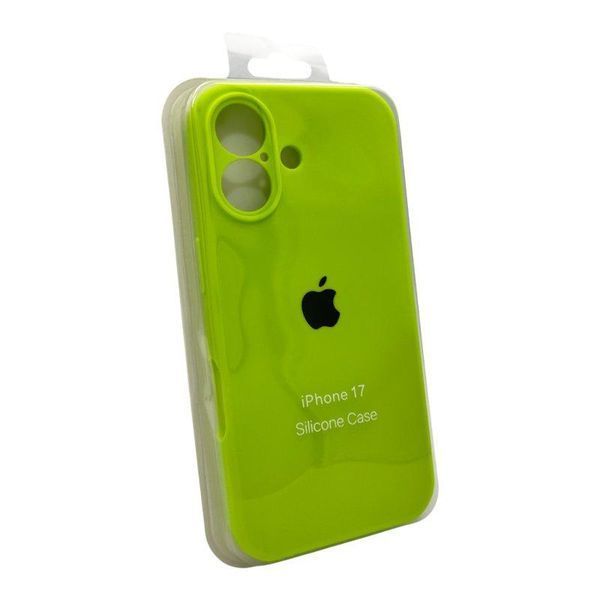 Силиконовый чехол с закрытой камерой для iPhone 17 Shiny Green 666-04193 фото