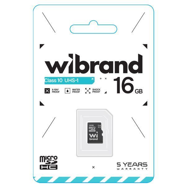 Карта памяти microSDHC (UHS-1) Wibrand 16Gb class 10 WICDHU1/16GB фото