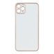 Чехол Leather Gold with Frame для iPhone 11 Pro Max White 207-00346 фото