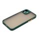 Силиконовый чехол с закрытой камерой Avenger Totu для iPhone 12 Dark Green 208-00679 фото