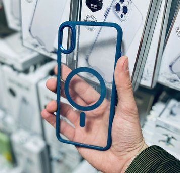 Чехол Cover Glossy Ardor Case with MagSafe для iPhone Xr Синий 214-01231 фото