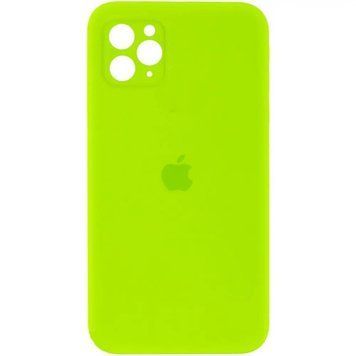 Силіконовий чохол з квадратними бортиками для iPhone 11 Pro Max Light Green 208-00898 фото