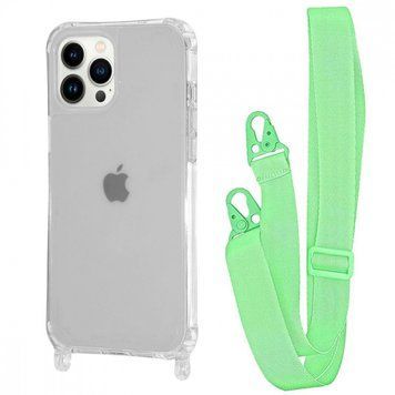 Чохол WAVE Clear Case With Strap для Iphone 14 Pro Green 208-05267 фото