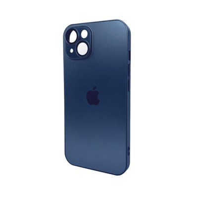 Чехол для смартфона AG Glass Matt Frame Color для iPhone 15 Navy Blue 666-00638 фото