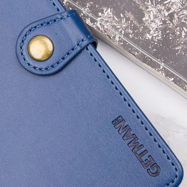 Кожаный чехол-книжка GETMAN Gallant (PU) для Xiaomi Redmi A3 Синий 777-06250 фото