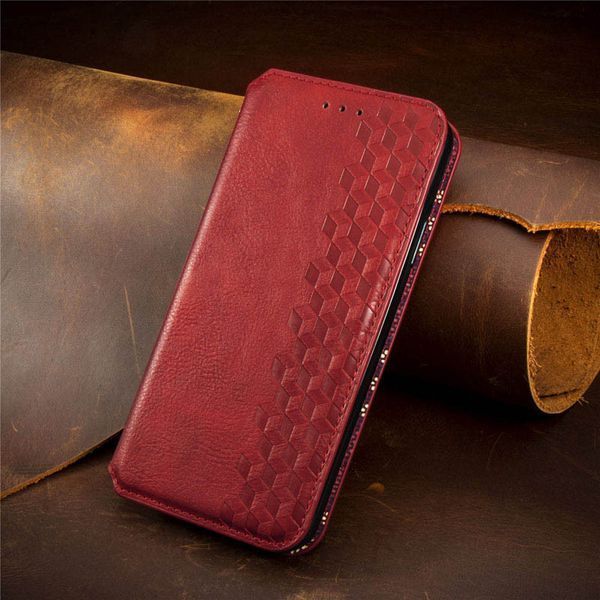 Шкіряний чохол-книжка GETMAN Cubic для Samsung Galaxy M33 5G Червоний 555-01869 фото
