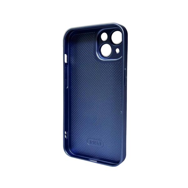 Чехол для смартфона AG Glass Matt Frame Color для iPhone 15 Navy Blue 666-00638 фото