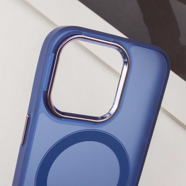 Чехол TPU+PC Lily with MagSafe для Apple iPhone 15 Pro (6.1") Deep Navy 214-03578 фото