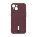 Чехол Colorfull Pocket Card с карманом для карт для iPhone 13 Maroon 208-01846 фото