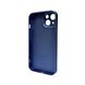 Чехол для смартфона AG Glass Matt Frame Color для iPhone 15 Navy Blue 666-00638 фото 2