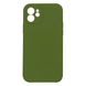 Силиконовый чехол с закрытой камерой для iPhone 12 Mini Army Green 333-01151 фото