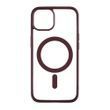 Силиконовый чехол Clear Color Case with MagSafe для iPhone 14 Plus Бордовый 214-00215 фото
