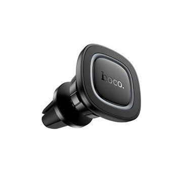 Автотримач для телефона HOCO H72 Crown magnetic car holder (air outlet) Black Metal Gray 6942007646871 фото