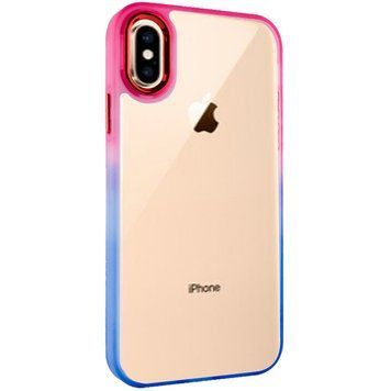Чехол TPU+PC Fresh sip series для Apple iPhone XS Max (6.5") Синий / Розовый 777-06651 фото