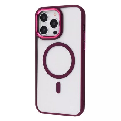 Чехол Cover Glossy Ardor Case with MagSafe для iPhone 12 Pro Max Бордовый 214-01270 фото