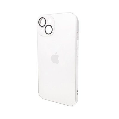 Чехол для смартфона AG Glass Matt Frame Color для iPhone 15 Pearly White 666-00639 фото