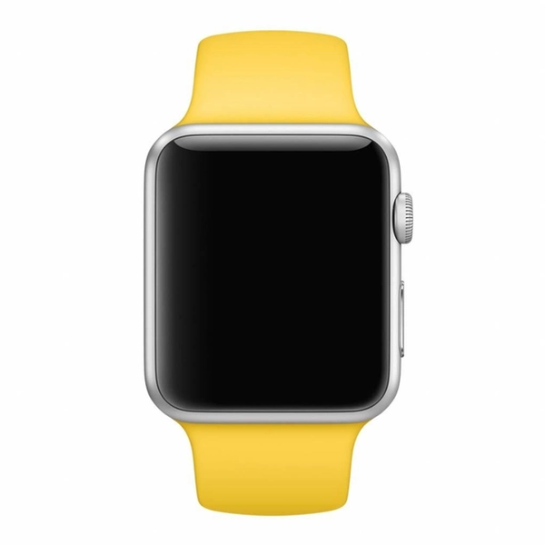 Силіконовий ремінець для Apple Watch 38/40/41 мм Yellow 212-00600 фото