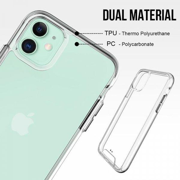 Противоударний чехол Space для iPhone 11 Прозрачный 211-00002 фото