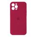 Силиконовый чехол с закрытой камерой для iPhone 12 Pro Max Rose-Red 208-00829 фото