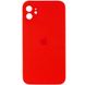 Силиконовый чехол с квадратными бортиками для iPhone 11 Red 333-00854 фото