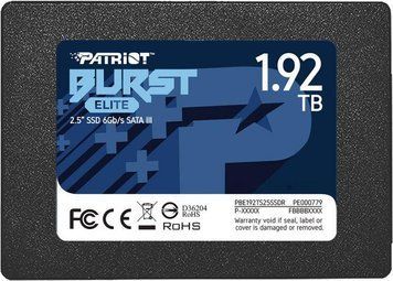 Накопичувач SSD Patriot Burst Elite 1920GB 2.5" 7mm SATAIII TLC 3D PBE192TS25SSDR фото