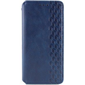 Шкіряний чохол-книжка GETMAN Cubic для Samsung Galaxy S24+ Синій 555-01721 фото