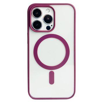 Силиконовый чехол Clear Color Case with MagSafe для iPhone 11 Pro Бордовый 214-00108 фото
