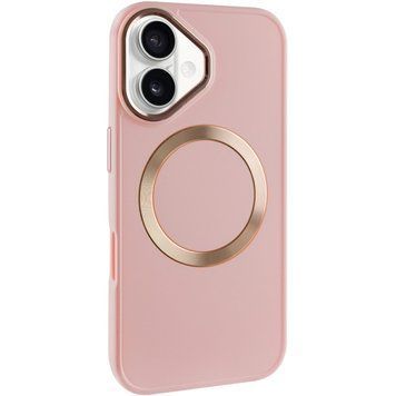 TPU чехол Bonbon Metal Style with Magnetic Fit для Apple iPhone 16 (6.1") Розовый / Light Pink ILSO-00000074337-7 фото