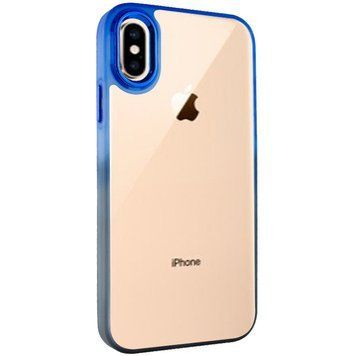 Чехол TPU+PC Fresh sip series для Apple iPhone XS Max (6.5") Черный / Синий 777-06652 фото