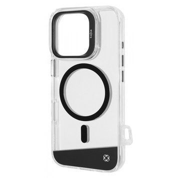 Чехол Kajsa Aluminium Shield with Magnetic Ring iPhone 16 Pro Gun metal 656-08133 фото