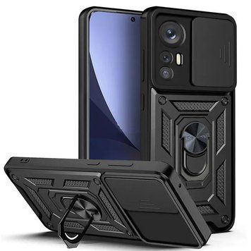 Ударостійкий чохол Camshield Serge Ring для Xiaomi Redmi Note 12S Black 777-04472 фото